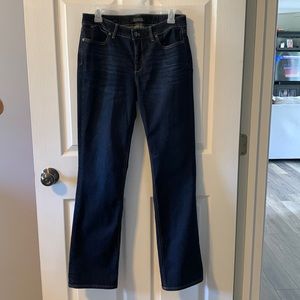 Talbots Jeans Women's 8 Dark Blue Jeans Bootcut Flawless Five Pocket Zip Fly